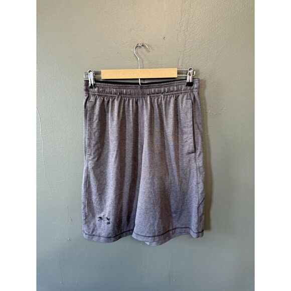 Under Armour Gray Athletic Basketball Shorts w/ Drawstring Size Medium - Picture 1 of 3